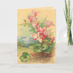 Vintage Easter Floral Card