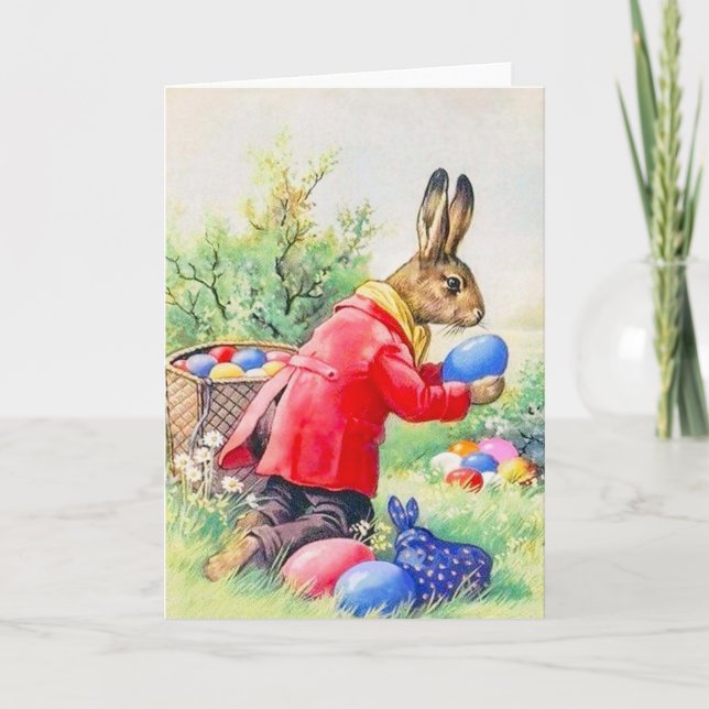 Vintage Easter Greeting Card (Front)