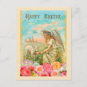 Vintage Easter Greeting Holiday Postcard