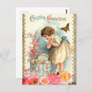 Vintage Easter Greeting Postcard