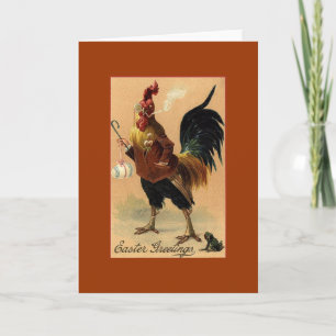 Vintage Easter Greetings Holiday Card