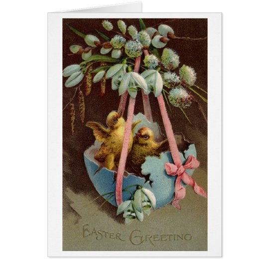 Vintage Easter Greetings! Victorian Easter Card