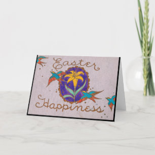 Vintage Easter Happiness Holiday Card
