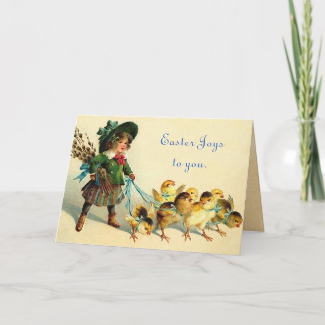 Vintage Easter Holiday Card (Front)