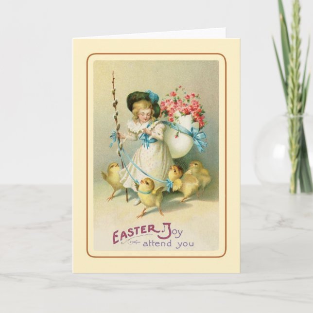 Vintage Easter Holiday Card (Front)