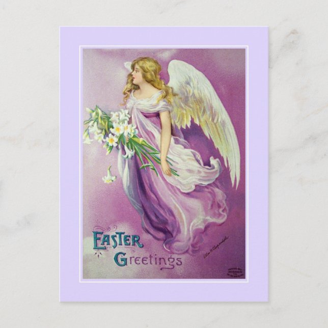 Vintage Easter Holiday Postcard (Front)