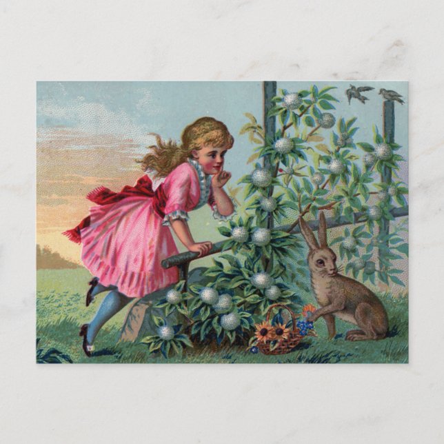 Vintage Easter Holiday Postcard (Front)