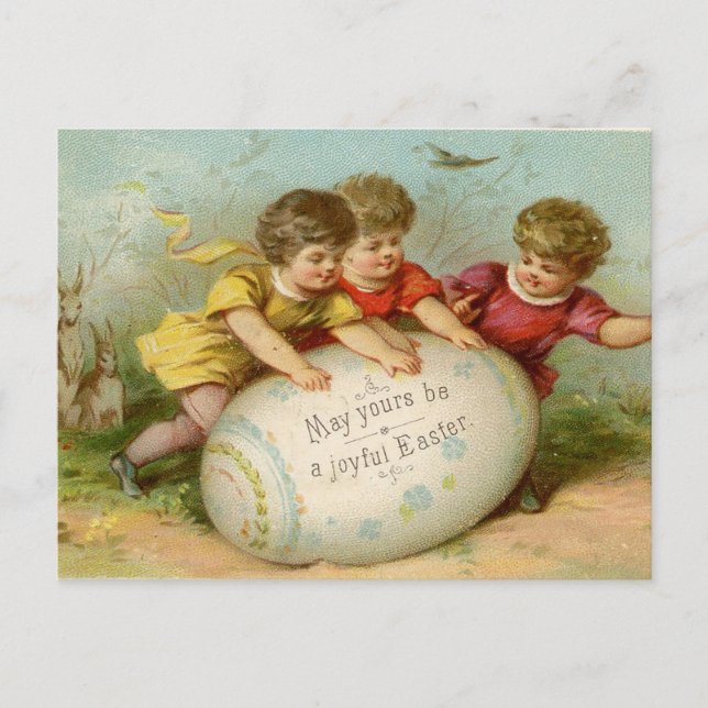 Vintage Easter Holiday Postcard (Front)