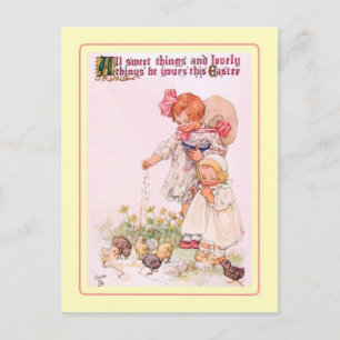 Vintage Easter Holiday Postcard