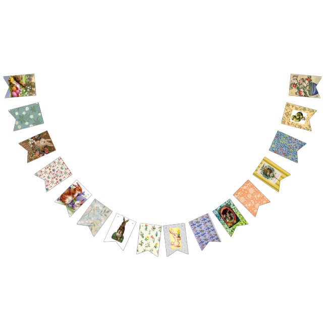 VINTAGE EASTER ILLUSTRATION BUNTING (All)