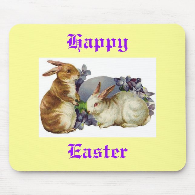 Vintage Easter Mouse Pad (Front)