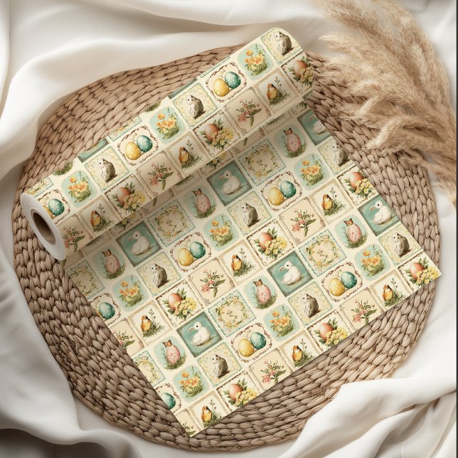 Vintage Easter |  Nostalgic Floral  Wrapping Paper (Creator Uploaded)