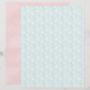 Vintage Easter Polka Dot Scrapbook Paper