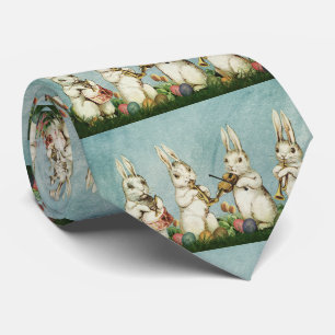Vintage Easter Rabbit And Egg Tie