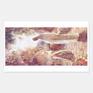 Vintage : easter - rectangular sticker