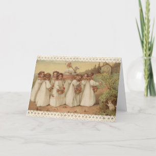 Vintage Easter Religious Pascha Resurrection Holiday Card
