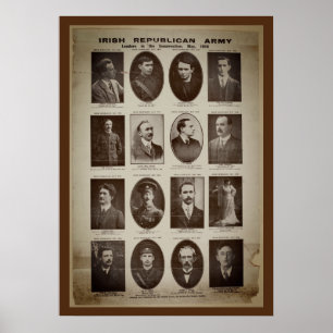 Vintage Easter Rising Leaders Poster