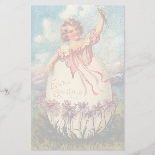 Vintage Easter Stationery (Front)
