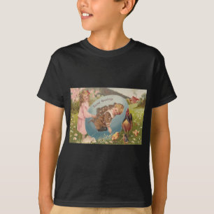 Vintage Easter Victorian Girl & Boy T-Shirt