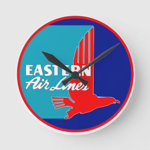 Vintage Eastern Airlines Wall Clock