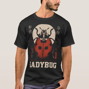 Vintage Eastern Ladybug Good Luck Insect Portrai T-Shirt