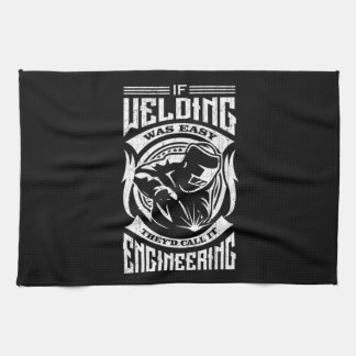 Vintage Easy Welding Welders Tea Towel