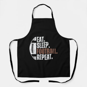 Vintage Eat Sleep Football Repeat Apron