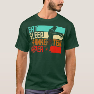 Vintage Eat Sleep Repeat Frankenstein T-Shirt