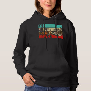 Vintage Eat Sleep Repeat French Horn4 Hoodie