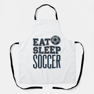Vintage Eat Sleep Soccer Shirt Design (2)_1 Apron
