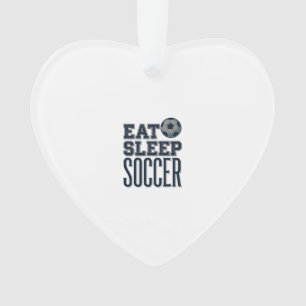 Vintage Eat Sleep Soccer Shirt Design (2)_1 Ornament