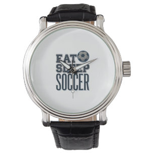Vintage Eat Sleep Soccer Shirt Design (2)_1 Watch