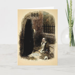 Vintage Ebenezer Scrooge Holiday Card