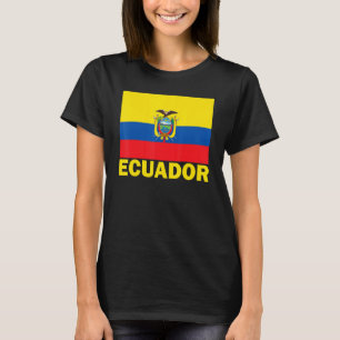 Vintage Ecuador Ecuadorian Flag Pride Support Ecua T-Shirt