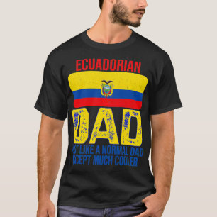 Vintage Ecuadorian Dad Ecuador Flag Design For Fat T-Shirt
