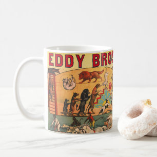 Vintage Eddy Brothers Circus Poster Coffee Mug