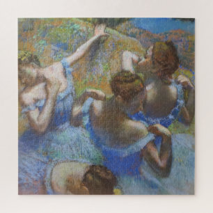Vintage Edgar Degas Blue Dancers Ballet Art Jigsaw Puzzle