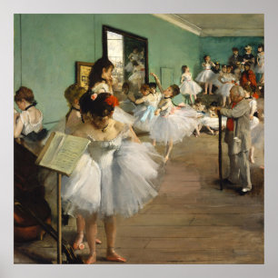 Vintage Edgar Degas The Dance Class Ballet Art Poster
