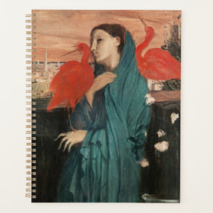 Vintage Edgar Degas Young Woman with Ibis Art Planner