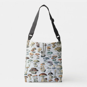 Vintage Edible Mushroom Chart Tote Bag