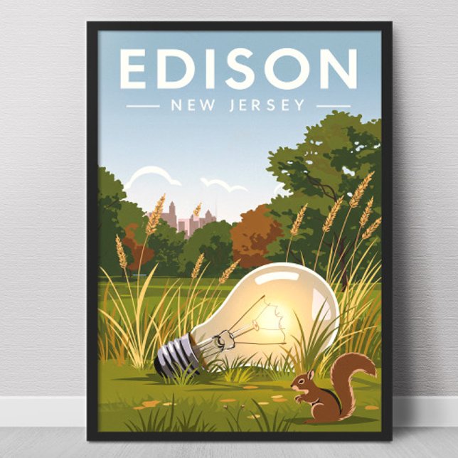 Vintage Edison New Jersey Poster (Creator Uploaded)