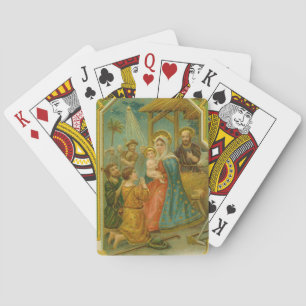 Vintage Edwardian Era Nativity Christmas Card