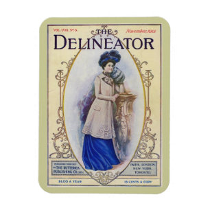Vintage Edwardian Magazine Cover Magnet