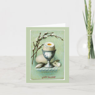 Vintage Egg in a Cup Easter Note Card