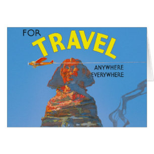 Vintage Egypt Air Travel Advertisement