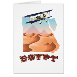 Vintage Egypt Map travel poster