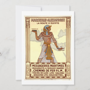 Vintage Egypt Travel Greeting Card