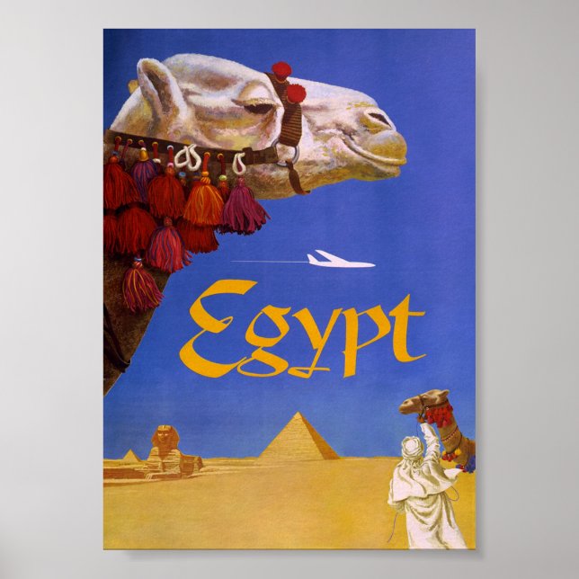Vintage Egypt Travel Poster (Front)