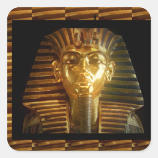 VINTAGE Egyptian Idols Art : PYRAMIDS of ANCIENT Square Sticker