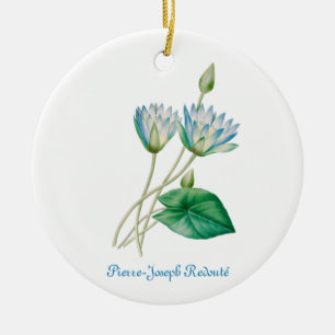 Vintage Egyptian Lotus Flower Ceramic Ornament